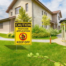 ANZEKE easy-install sign with stake makes setup quick and clean.