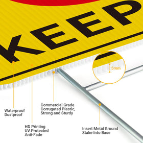 ANZEKE sign material 5mm corrugated plastic, durable and tear resistant.