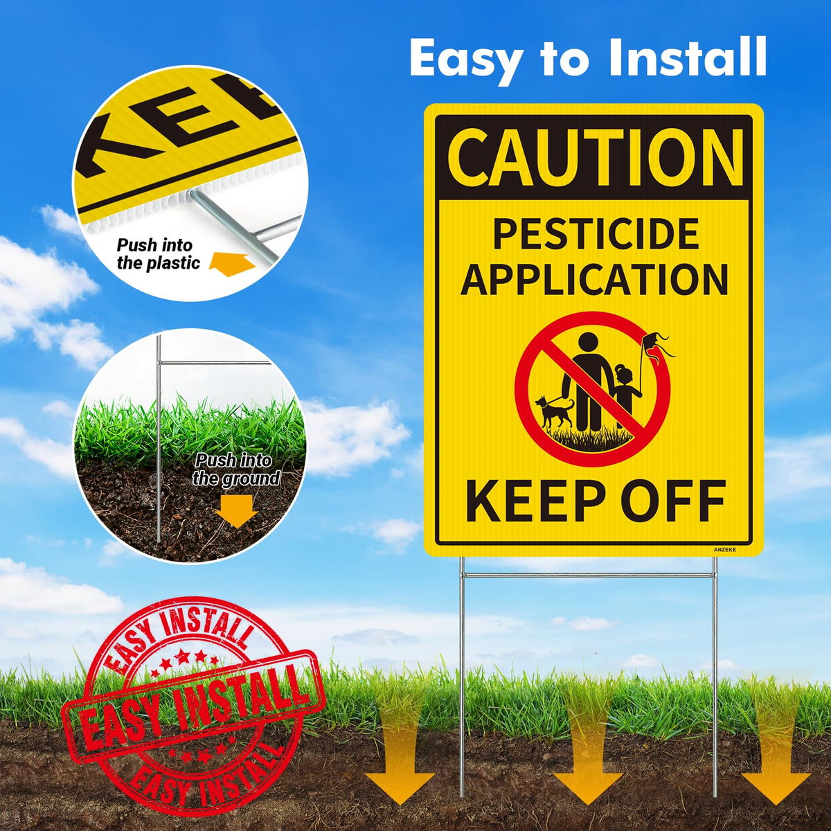 ANZEKE UV-protected outdoor graphics ensure fade resistance for long-lasting visibility.