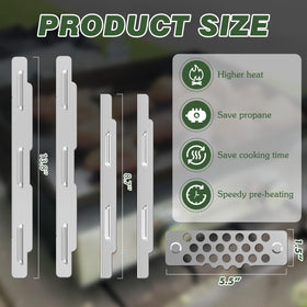 Aoanoko 430 stainless steel wind guard closeup shows durable construction