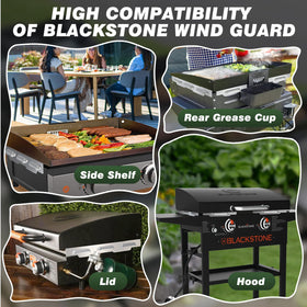 Aoanoko 22in wind guards provide improved coverage for better heat control