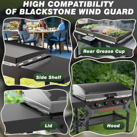Aoanoko wind guard 36-inch magnet installation for quick setup