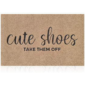 AOAOPQ front-door welcome mat provides a warm entry and durable protection.