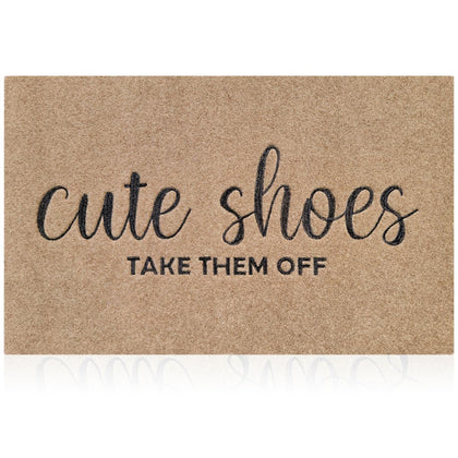 AOAOPQ front-door welcome mat provides a warm entry and durable protection.
