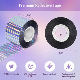 AOBSO tape offers 164ft length for broad coverage in yard and farm