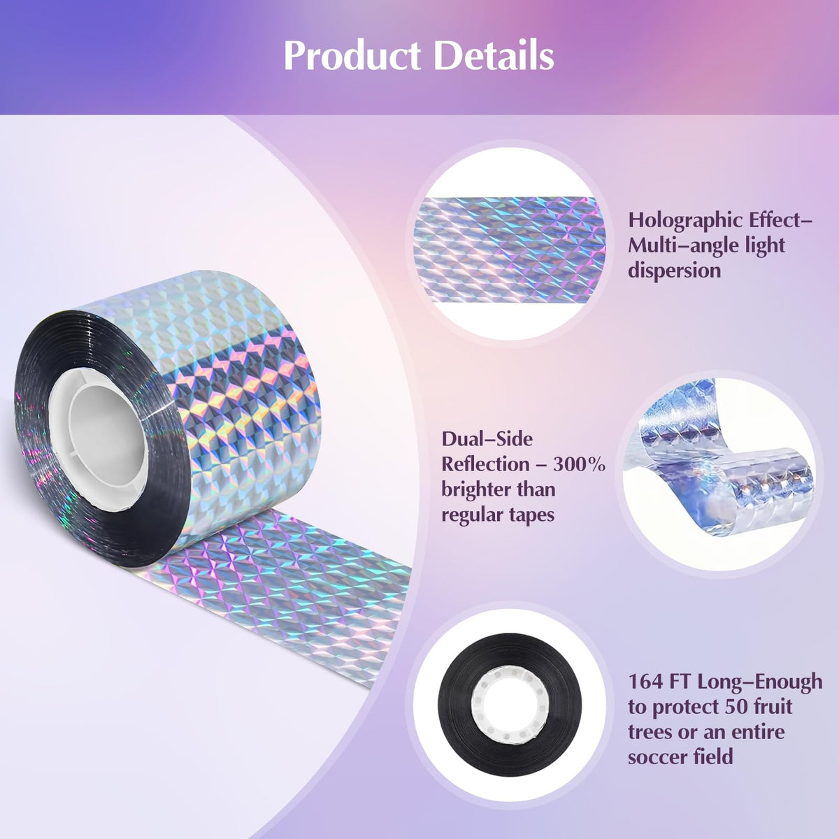 AOBSO tape is adhesive-free for clean hanging and no residue