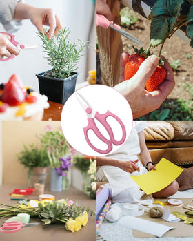 AOBYMIN ergonomic grip floral scissors in daily floristry tasks