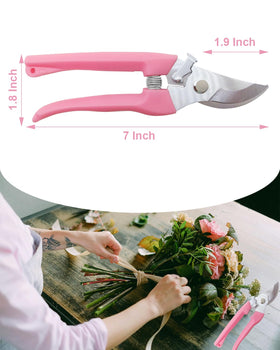AOBYMIN pruning shears ergonomic handle demonstrating a comfortable grip.