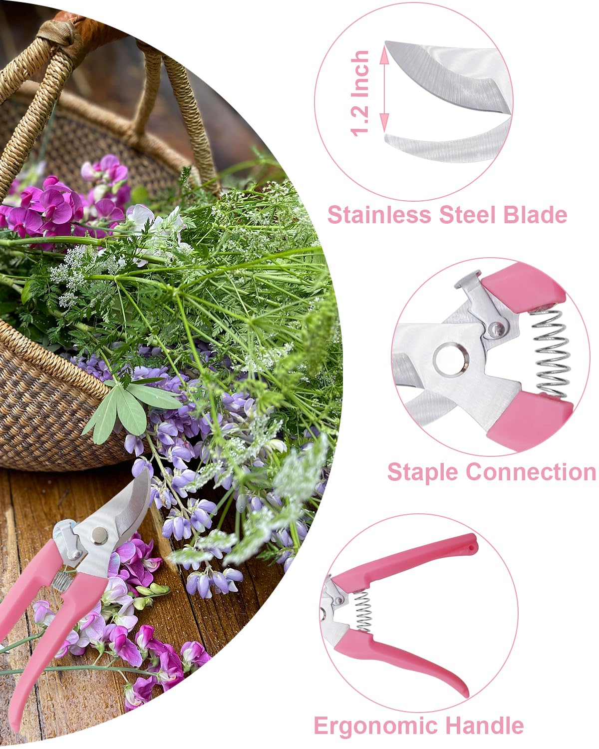 AOBYMIN pruning shears safety lock secured for safe storage.