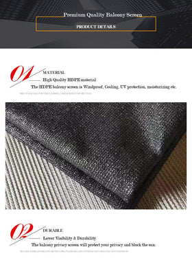 AOCHENLY HDPE fence cover is durable and recyclable for all-weather use.