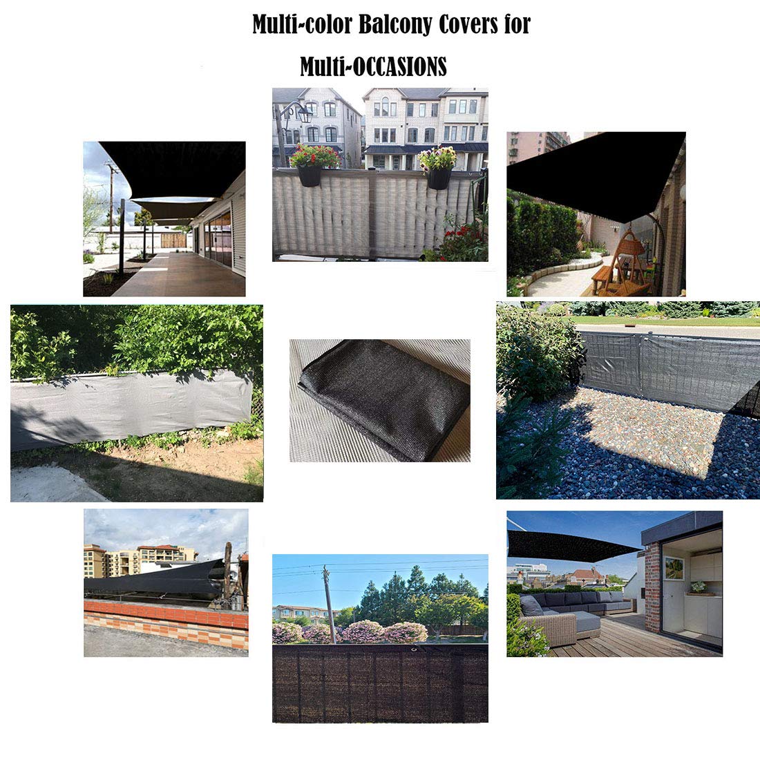 AOCHENLY fence cover protects against wind, dust, and glare.