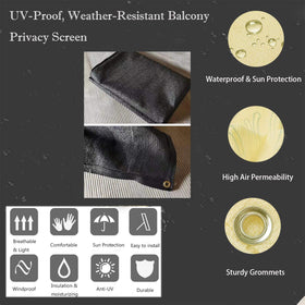 AOCHENLY privacy screen UV-resistant design reduces sunlight while preserving visibility.