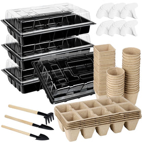 Aodaer seed starter trays with clear lid for humidity control.