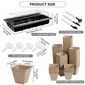 Aodaer paper-seedling-cups for clean handling and easy transplanting.