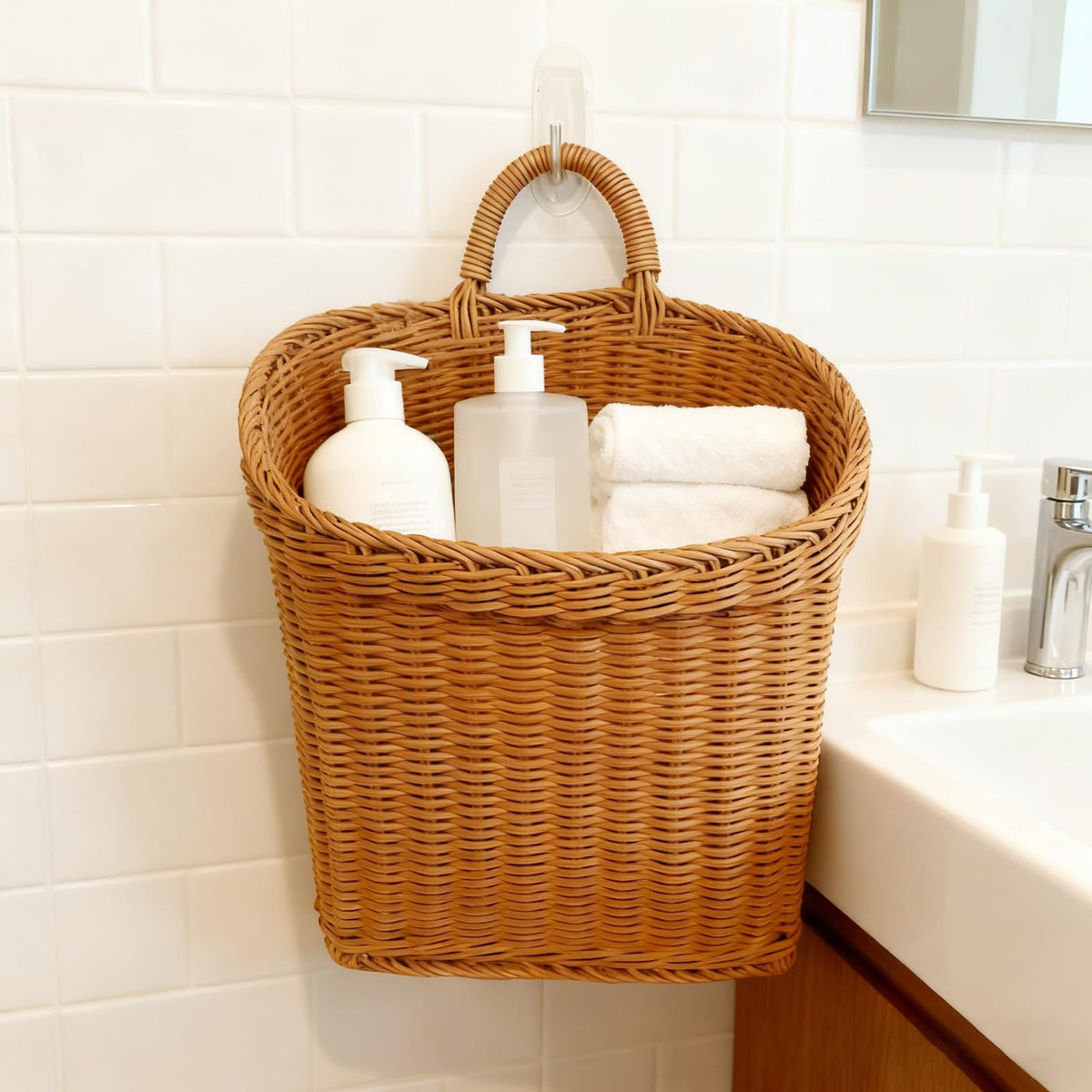 Aodse boho farmhouse decor basket enhances doorways and entryways.