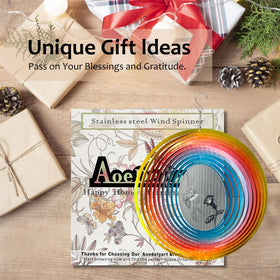 Aoedelyart 3D hummingbird wind spinner gift-ready box boosts gifting appeal.