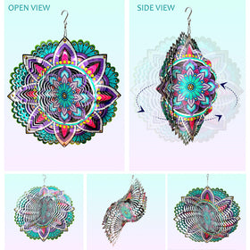 Aoedelyart kinetic spinner offers tranquil motion and lasting garden charm.