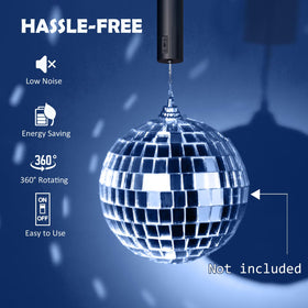 Aoedelyart mirror ball motor assembly for durable, rotating decor.