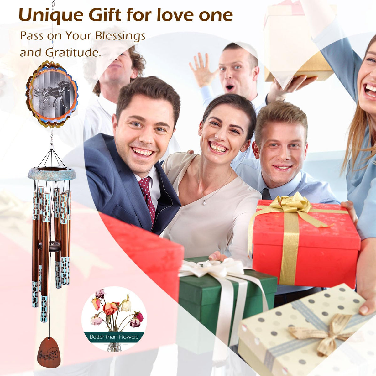 Aoedelyart wind chimes enhance garden decor and patio ambiance