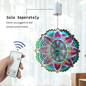 Aoedelyart hanging wind spinner includes swivel hook for easy setup.