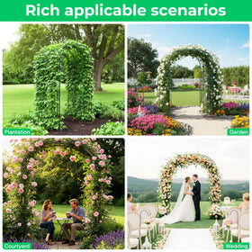 Aohanoi garden arch is easy to install and move for seasonal reconfigurations.