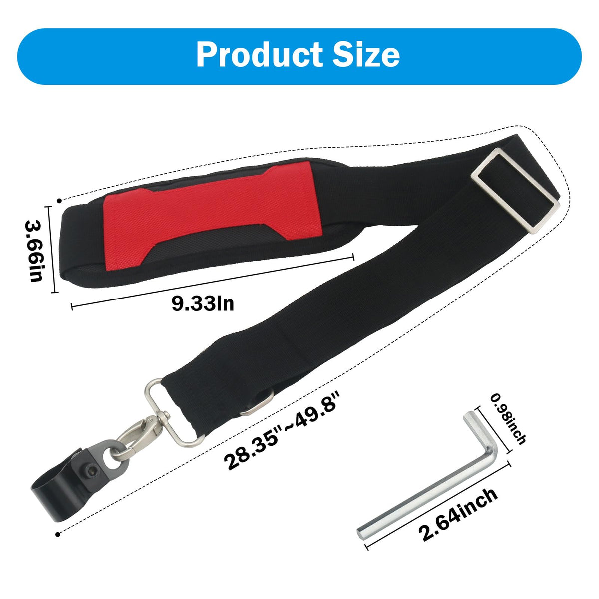 Aoheke strap designed for EGO Power+ compatibility offers secure fit and reduced fatigue.