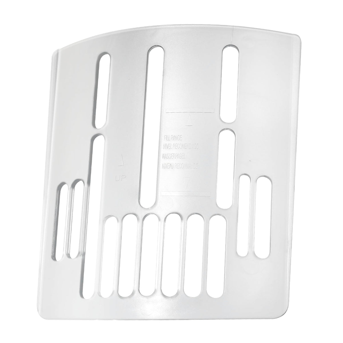 Aoheke spa waterfall grate with 15 openings for precise flow control.