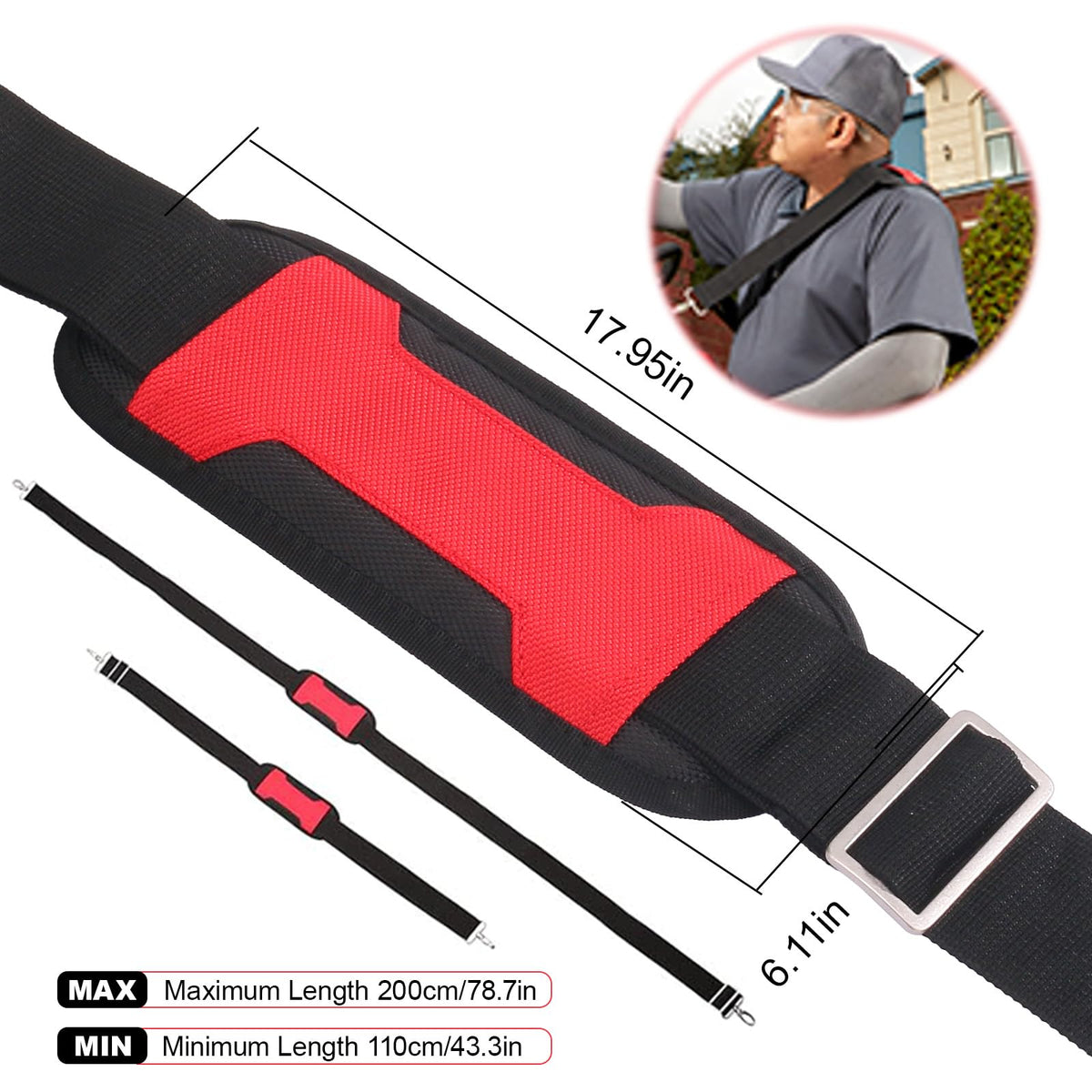 Durable metal buckles and strong materials support your sprayer reliably.