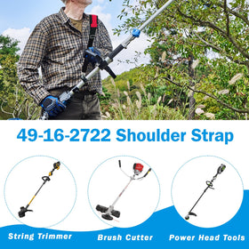 Aoheke mount-ready strap fits string trimmers securely for comfortable operation.