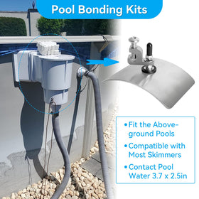AOIT pool bonding kit curved-design plate fits skimmer