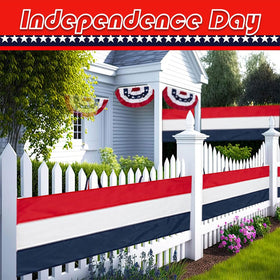Aokansha two-piece patriotic banner ready for porch or window.