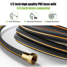 Aokia heavy-duty construction with brass fittings ensures durable outdoor connections
