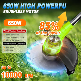 Aokia lightweight weed wacker weighs 3.72 lbs for easy handling