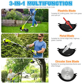 Aokia quiet electric operation minimizes noise for neighboring yards