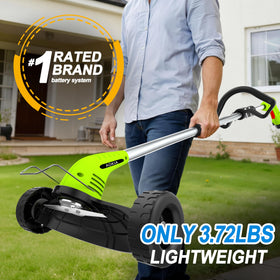 Aokia versatile multi-task weed wacker for lawn and garden edging