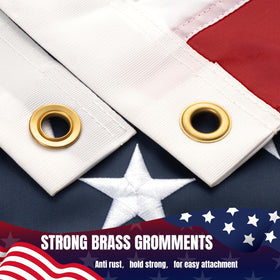 AOKIIE flag with quadruple-stitched hems enhances long-lasting resilience outdoors.