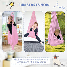 Aokitec sensory swing suitable for bedroom, balcony, or backyard environments.