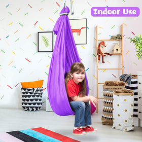 Durable hardware supports children up to 220 lbs for long-term use.