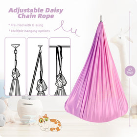 Aokitec Sensory Swing supports up to 300 lbs for kids and adults