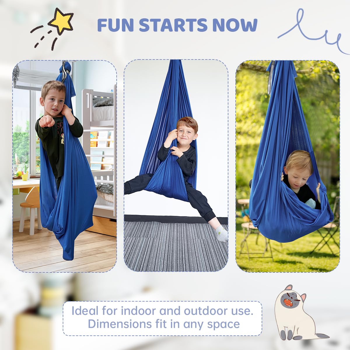 Aokitec Therapy Swing 360° swivel hanger enables smooth movement