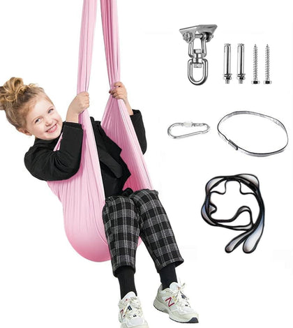 Aokitec therapy swing with included hardware kit for easy setup and safe installation.