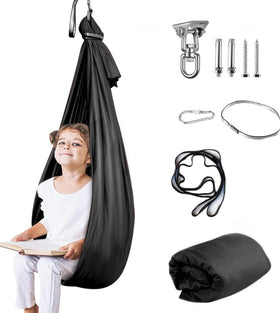 Aokitec Therapy Swing hammock in soft nylon calms sensory input for kids