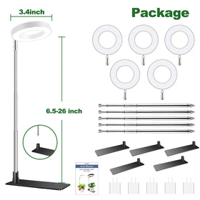 Aokrean halo design light on a shelf blending decor and plant illumination