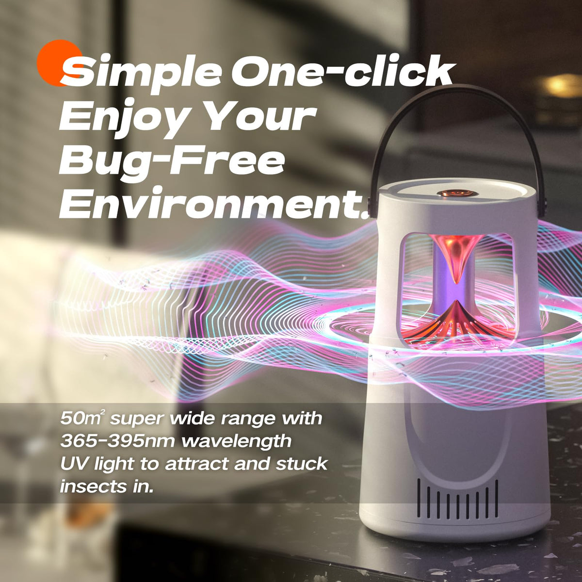 AOKUSOL Suction-powered insect trap demonstrates strong air draw for quick capture.