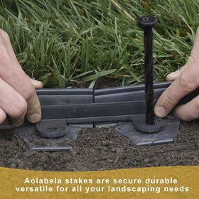 Aolabela 100-pack landscape stakes provides a complete edging solution.