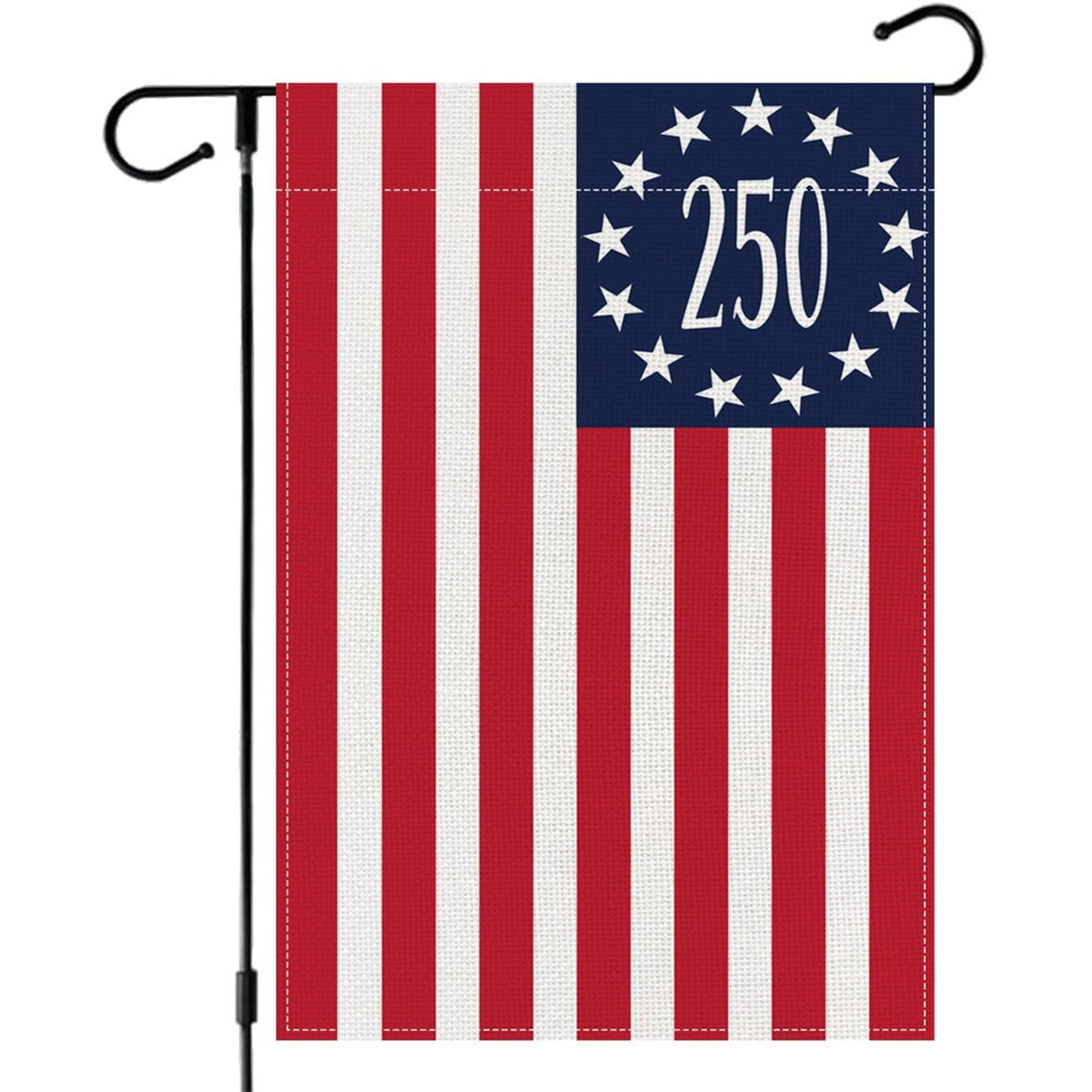 Aolime 250 Years America flag front view, durable garden decor for outdoor celebrations.