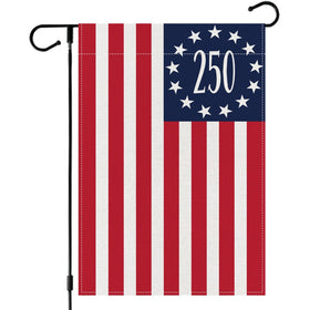 Aolime 250 Years America flag front view, durable garden decor for outdoor celebrations.
