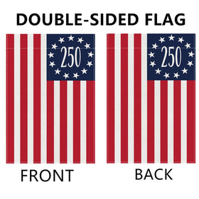 Aolime 250 Years America flag packaging and ready-to-hang presentation.