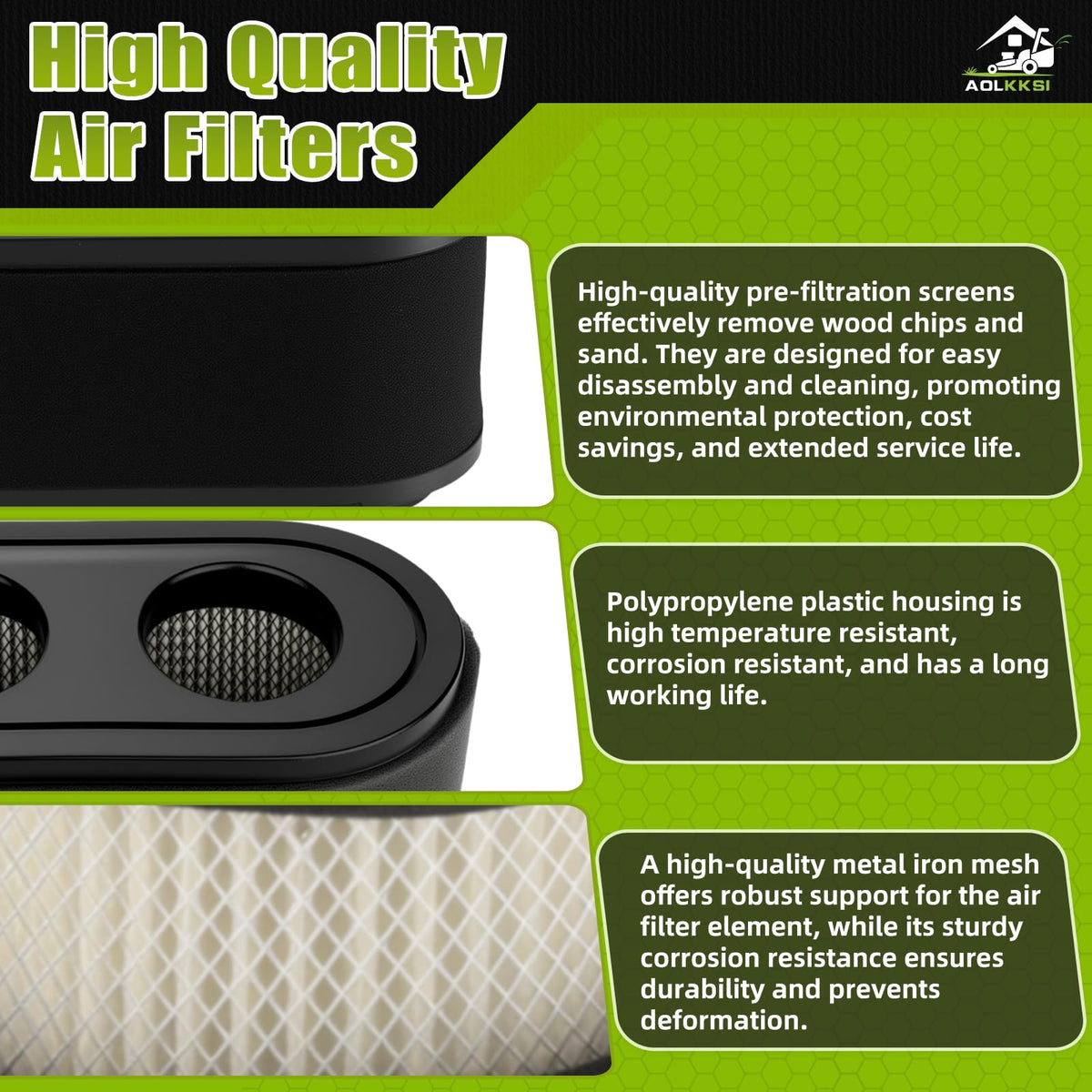 AOLKKSI packaged filter kit box shows complete replacement solution