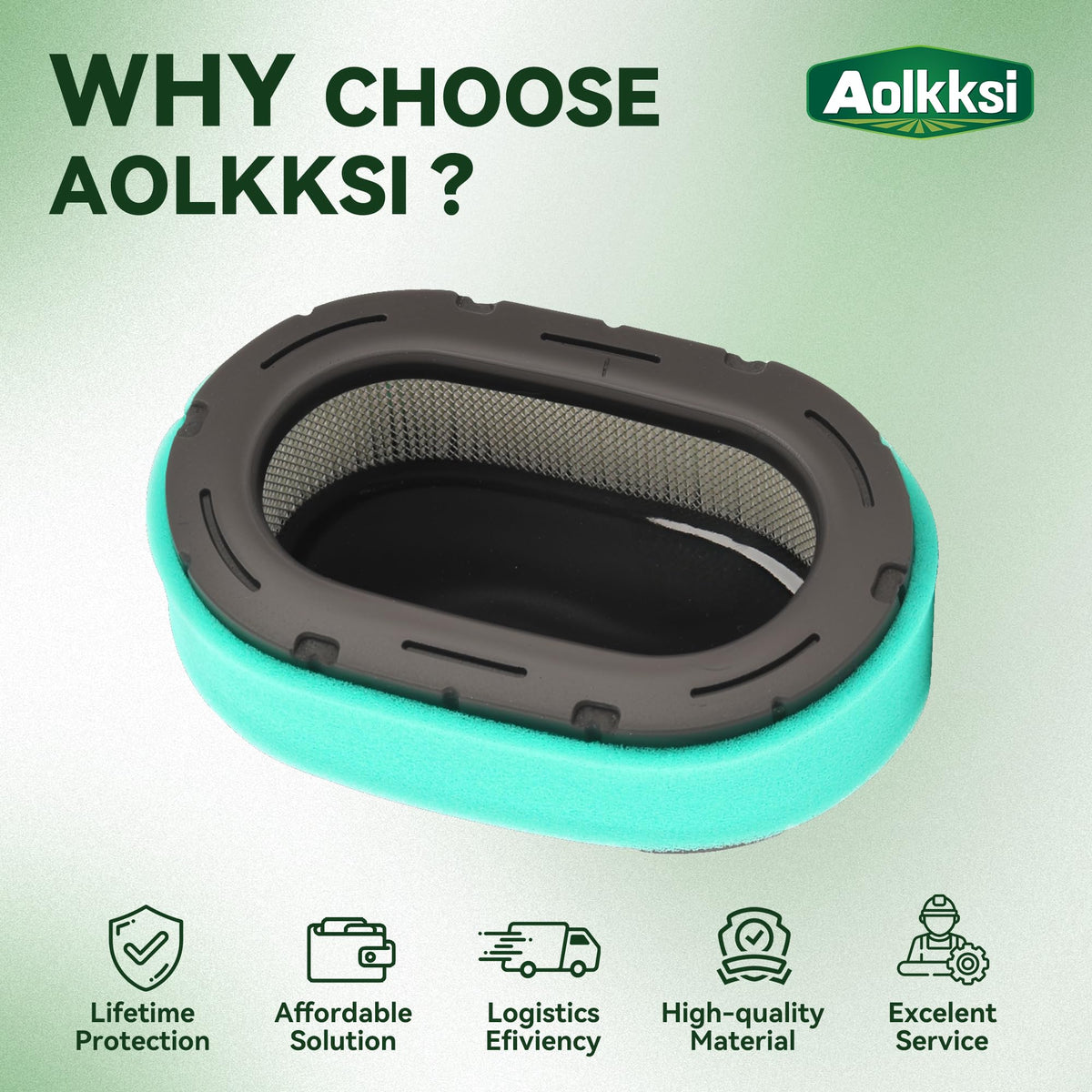 AOLKKSI Kohler 7000-series filter kit for enhanced air filtration on lawn care machines.
